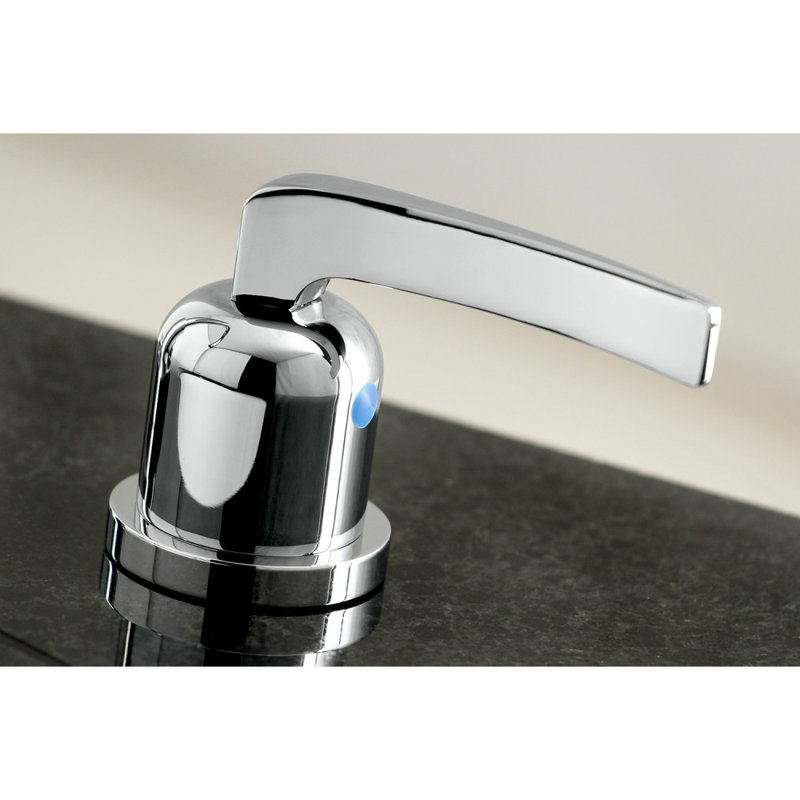 Centurion Widespread Bathroom Faucet with Drain Assembly, Polished Chrome