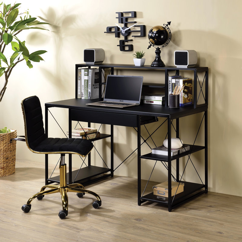 Amiel All Purpose Finish Writing Desk, Black