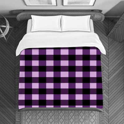 Polyester Gingham Duvet Cover