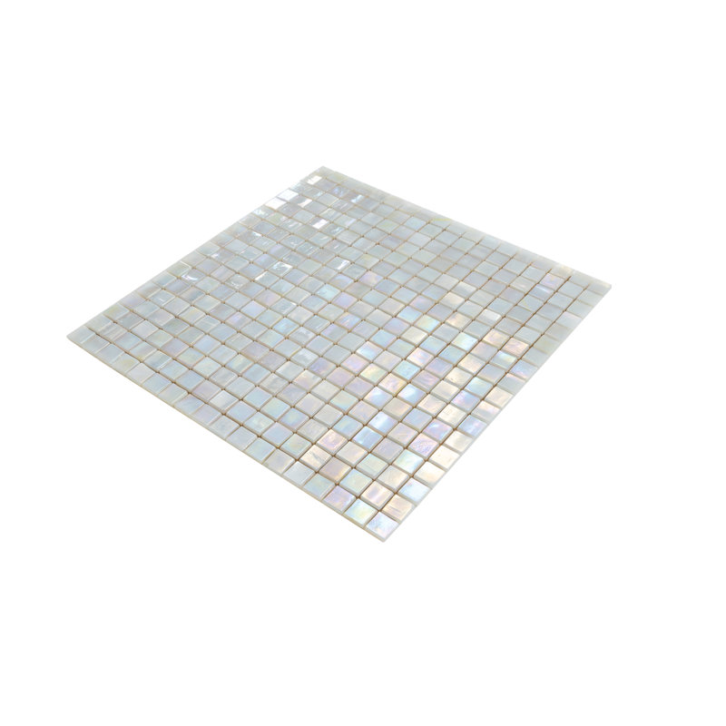 Skosh 0.6" x 0.6" Glass Grid Mosaic Wall & Floor Tile