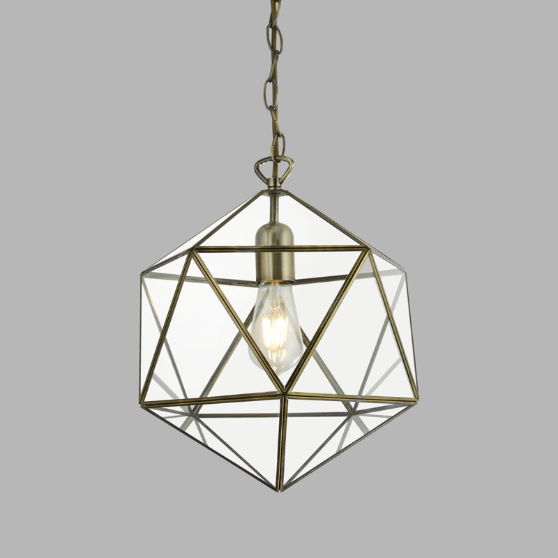 Luminaire suspendu géométrique à 1 lumière Maryborough