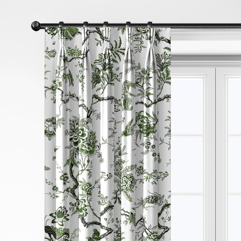Ensemble de 2 panneaux de rideau en coton plissé, L 40 po x L 84 po
