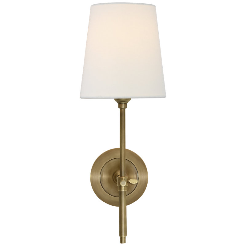 Bryant Solid Wallchiere, Bronze, Linen