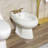 Kingston Brass Royale Three-Handle Vertical Spray Bidet Faucet with Brass Pop-Up-74417238