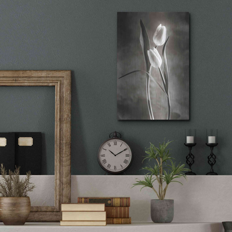 «Two Tone Tulips VI» par Debra Van Swearingen, H 16 po x l 12 po