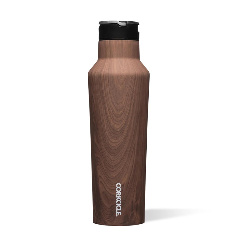 Corkcicle 20oz. Triple Wall Insulated Stainless Steel Water Bottle, Walnut