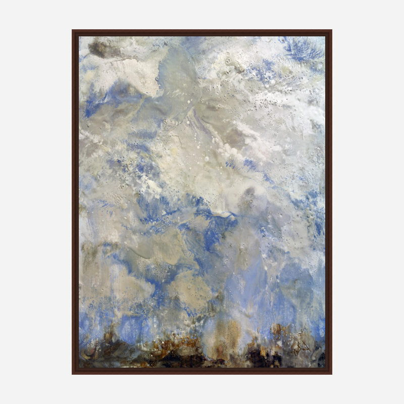 Nothing But Bluesky Print by John Beard, 24" H x 20" W x 1.75" D, Brown Framed Canvas