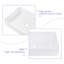 Lavabo de salle de bain vasque rectangulaire en céramique blanche 24 po x 16 po