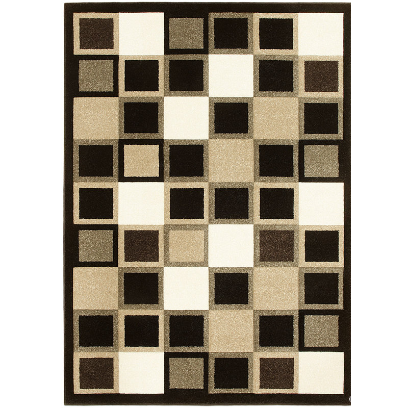 Geometric Indoor Rug, Rectangle 5'2" x 7'2"