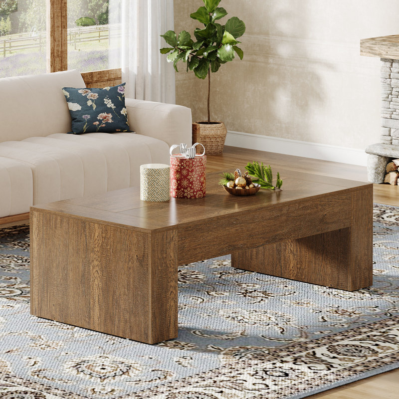 Table basse 51 pouces rectangulaire pour salon