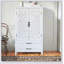 Armoire de rangement blanche 27 po