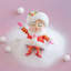 Mini Madame Noel Orn, Red, Resin, 4.5”