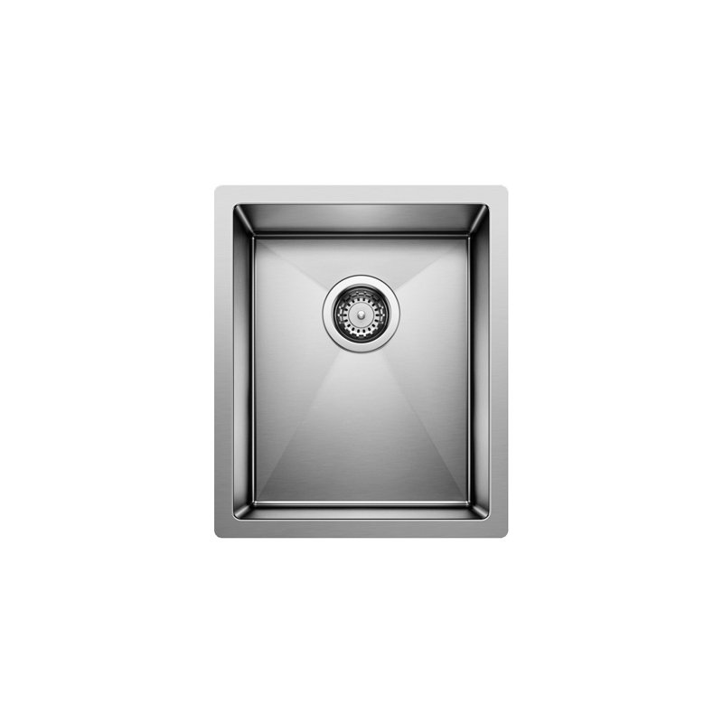 Quatrus R0 22" L x 18" W Undermount Kitchen Sink, 15" L x 18" W