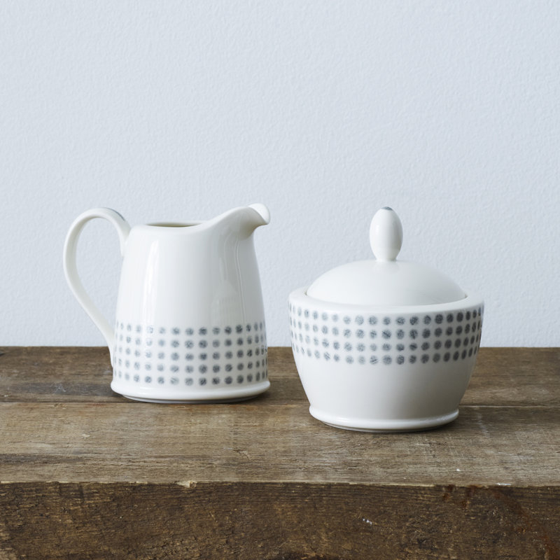 Noritake Hammock Sugar & Creamer Set, Gray