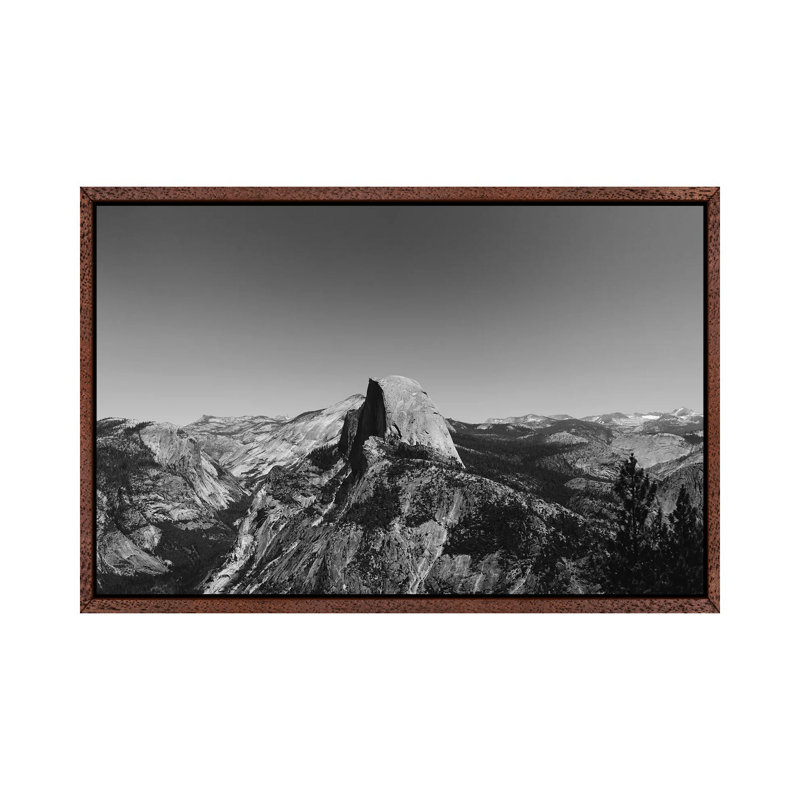 Glacier Point, Yosemite National Park VI by Bethany Young - Print on Canvas, Classic Brown Wood Framed
