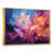 Toile avec cadre flottant or