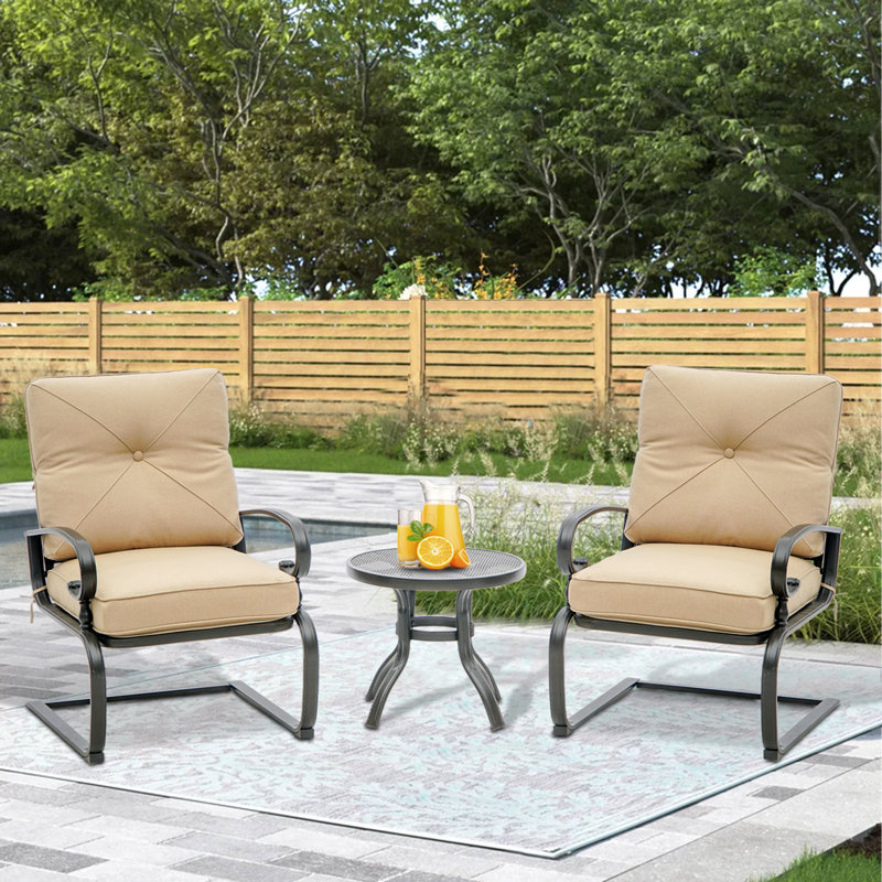 Craigmore 2 - Person Modular Patio Conversation Set with Cushions, Brown