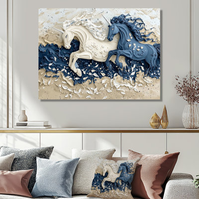 Unicorn Majestic Mythical World II - Unicorns Canvas Print