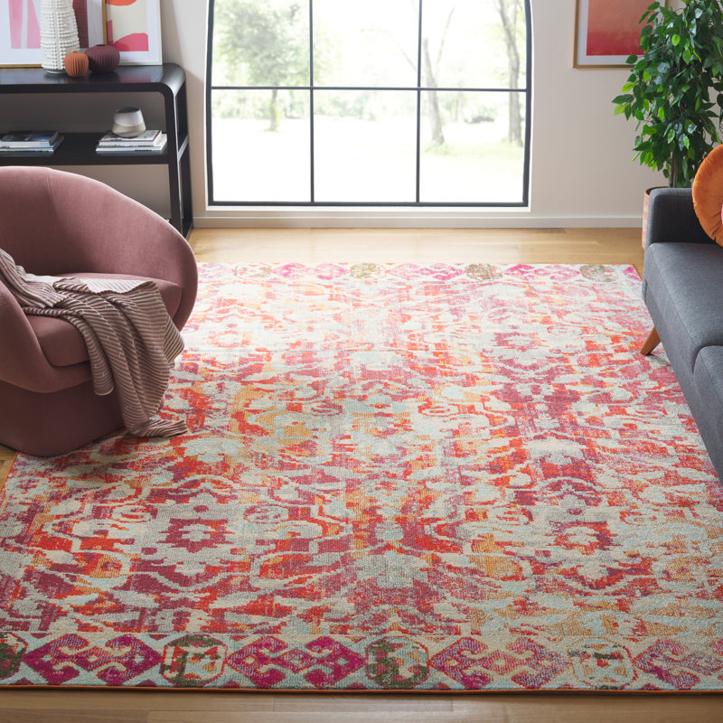 Tapis à motif géométrique Dylanthomes Performance, Rectangle 8 pi x 10 pi