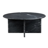 Black Marble Round Cocktail_Coffee Table