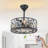 18" 5 - Blade Caged Ceiling Fan With Remote Control