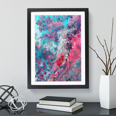 Splash Of Love Abstract - Single Picture Frame Painting
