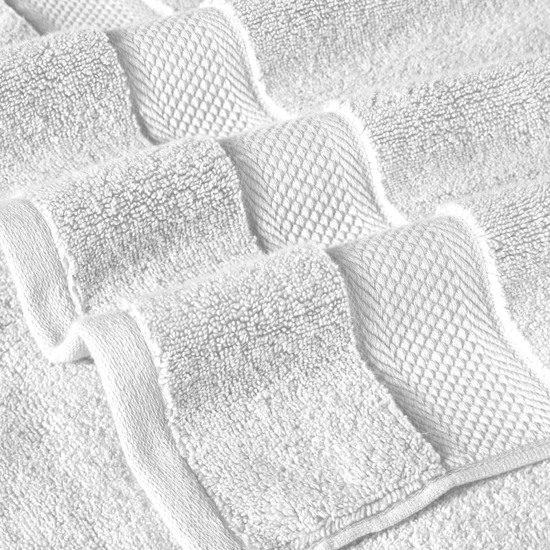 Modern Threads 650GSM Luxury 6-Piece Quick-Dry Towel Set  Plush & Ultra-Absorbent for Spa-Like Experience, White