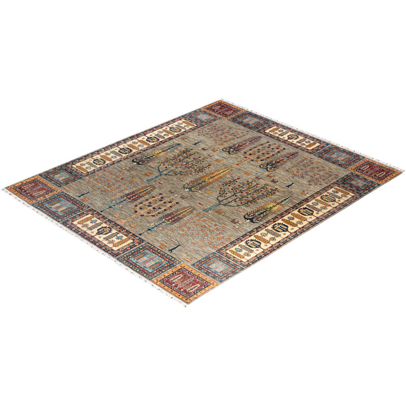 One-of-a-Kind Rectangle 8'4" X 9'8" Hand Knotted Area Rug