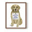 «Love and Golden Retriever», reproduction encadrée - bois massif-1966585859-1966585866