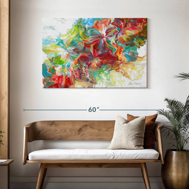 Avery abstrait versant X, H 30 po x l 45 po