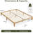 Solid Wood Bed Without Headboard-870448584