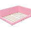 Lit plateforme double tapissier avec, bois de pin massif à DEL +, pas de sommier tapissier requis, étapes d'assemblage pratiques, construction robuste, support de lattes de matelas, processus sans effort-266474378