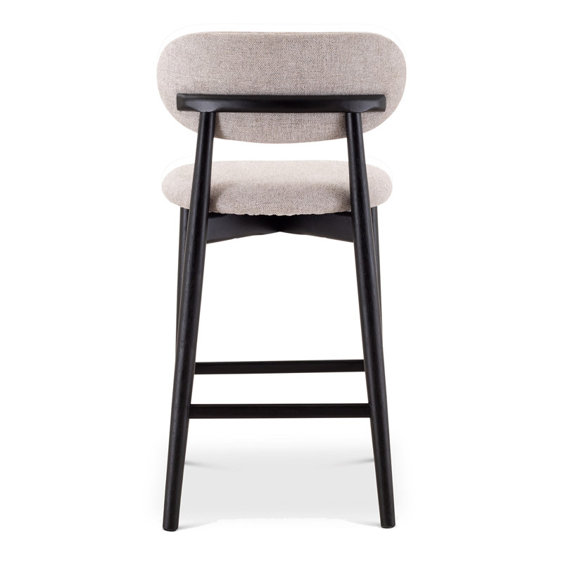 Lucia Bar/Counter Stool - Harvest Jute Seat - Ebano Frame, Black, Counter Stool (26" Seat Height)