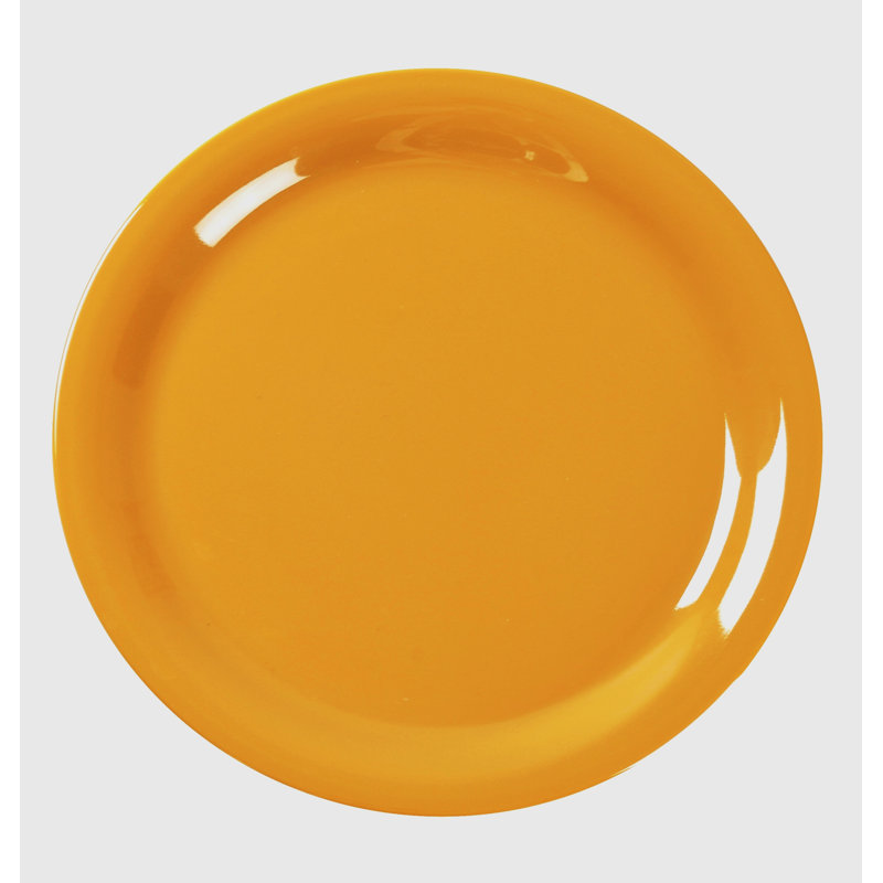 Milestone Narrow 6.5" Melamine Saucer, Yellow