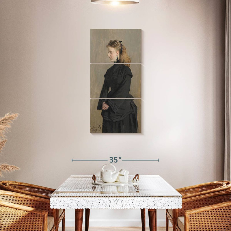 Portrait de madame Guurtje Van De Stadt, H 44 po x l 21 po