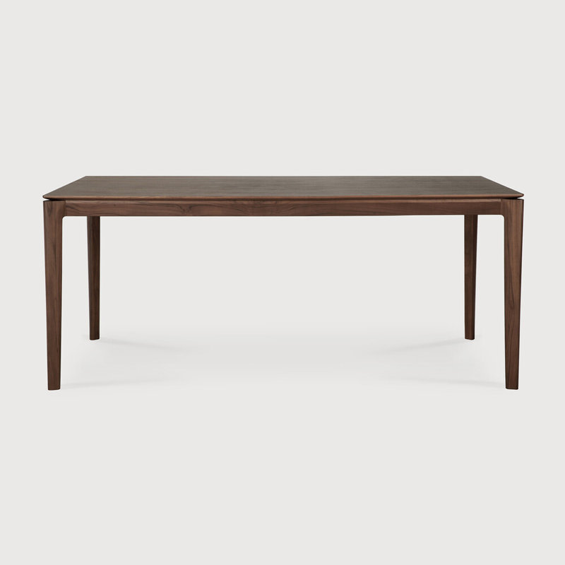 Bok Solid Wood Dining Table, 30"H x 79"L x 37.5"W, Teak Brown