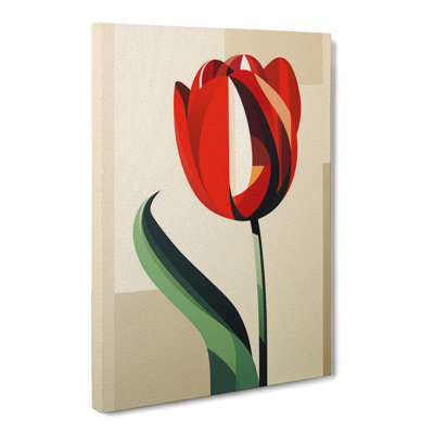 Tulip Flower Constructivism No.4 - Print