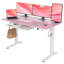 Bureau debout électrique de 55 pouces avec tiroir multifonctionnel, grand réglage de la hauteur avec 4 préréglages de mémoire - Rose-446128737-447263061