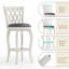 Tabouret pivotant rembourré avec structure en bois massif-2069739330-2069739333