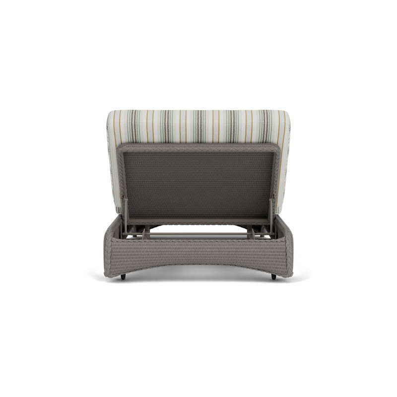 Universal Loom Accessories Outdoor Chaise Lounge, Jansen Eucalyptus, Pewter