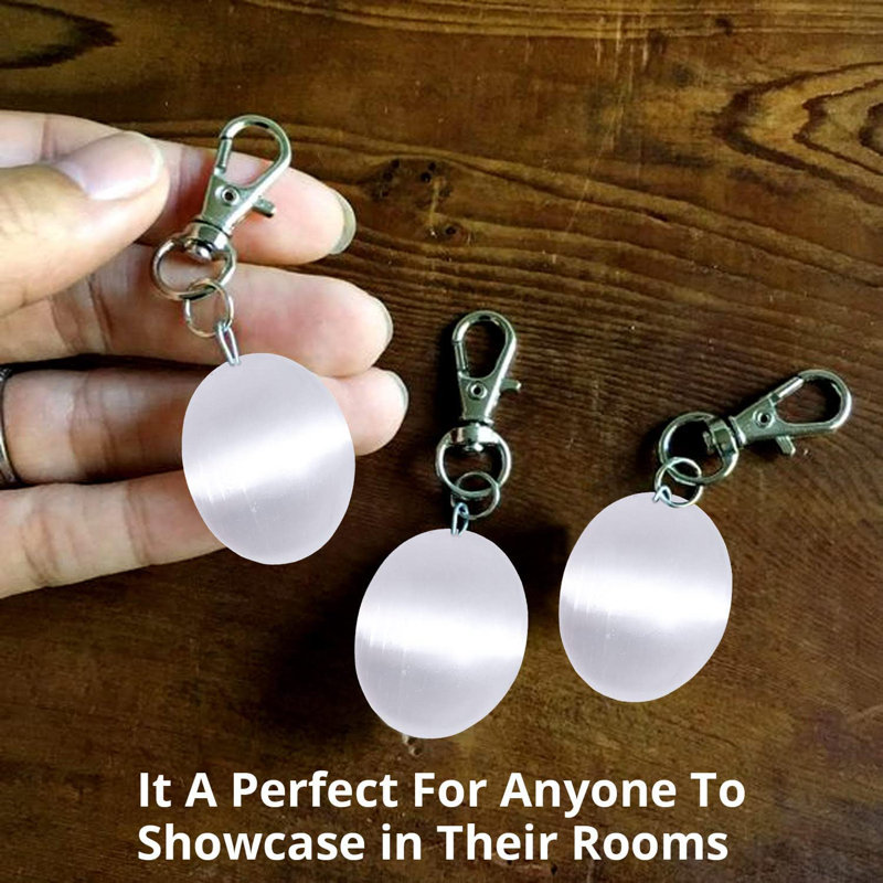 Masiel Selenite Crystal Palm Stones, Natural Reiki & Body Chakra Balancing