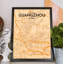 Guangzhou City Map - No Frame Print-890631458
