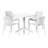 4 Person Outdoor Square Dining Set-1241185990