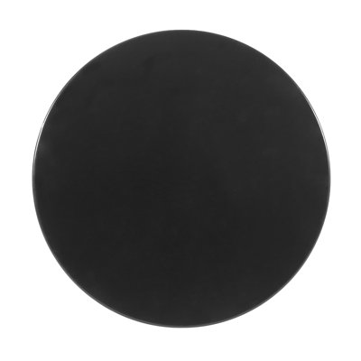 Modern Outdoor Metal Side Table - Large In Black With Iron Cut Ornament End Contemporary And Style