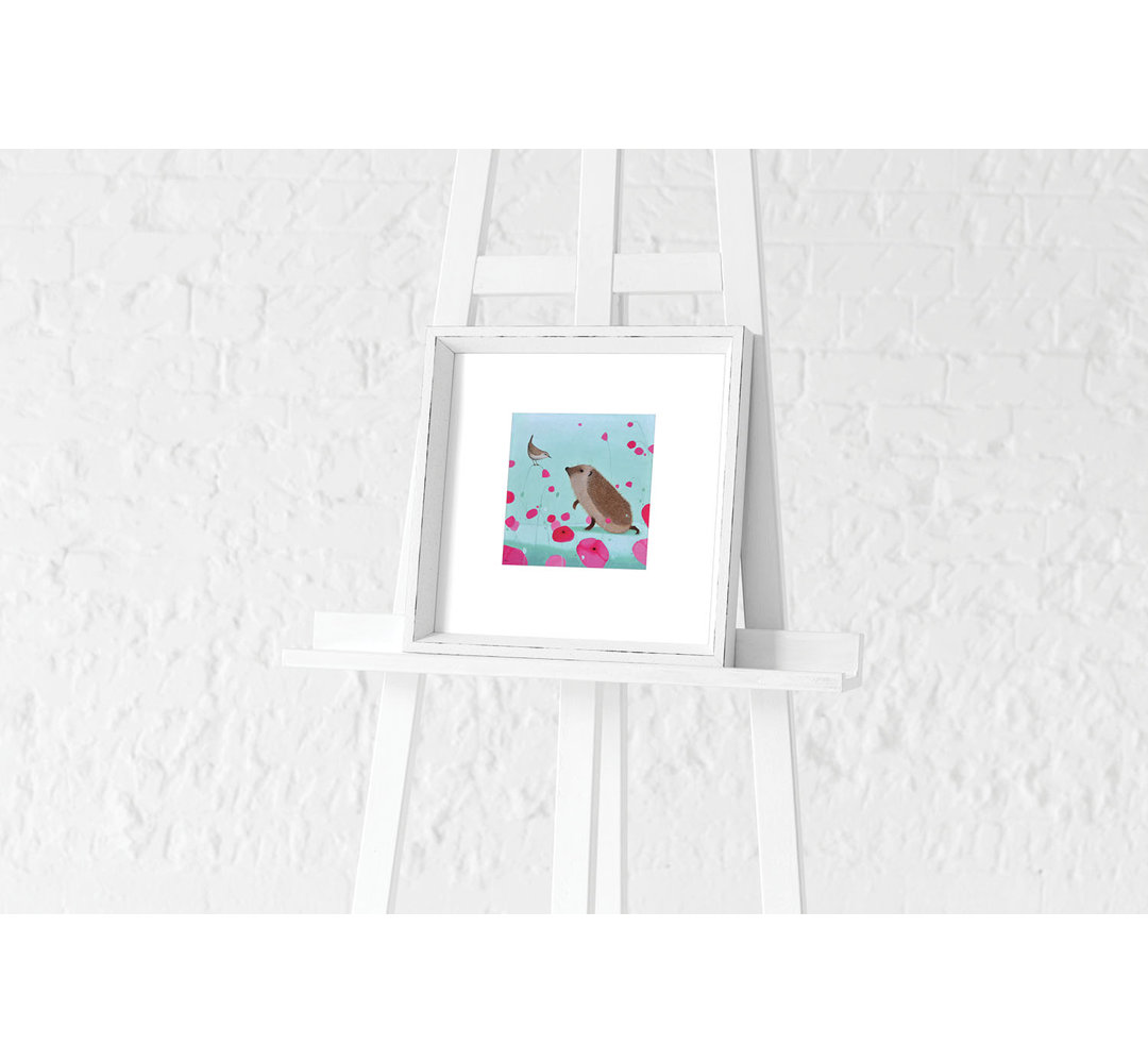 'Audience With A Wren' by Ailsa Black - Picture Frame Painting Print on Wood