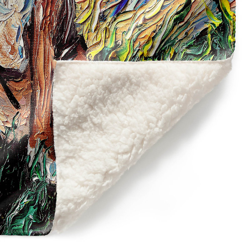 Hand Woven Throw Blanket, 68" x 80"