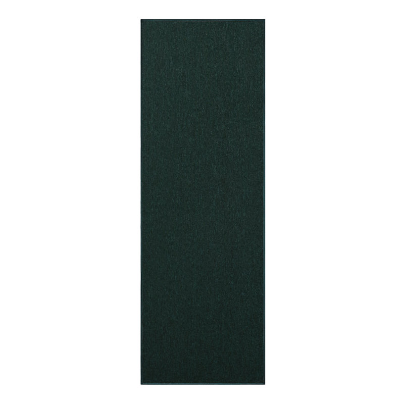 Tapis moderne intérieur / extérieur - vert foncé, Tapis de couloir 2 pi x 12 pi