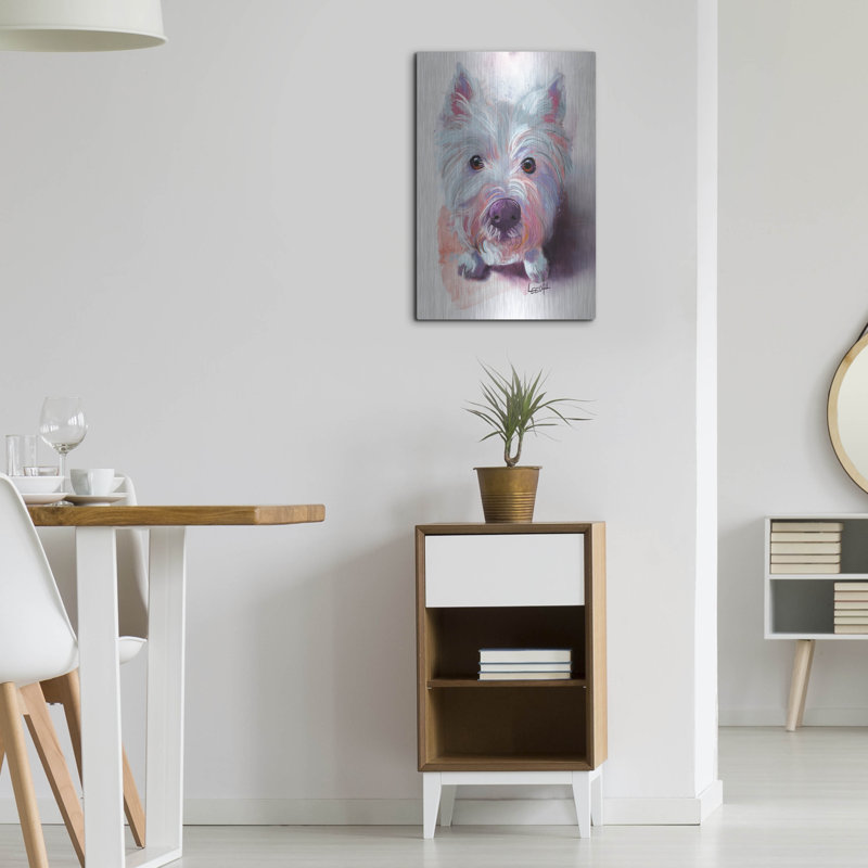 "Lily The Westie" par Dawg Painter, H 24 po x l 16 po