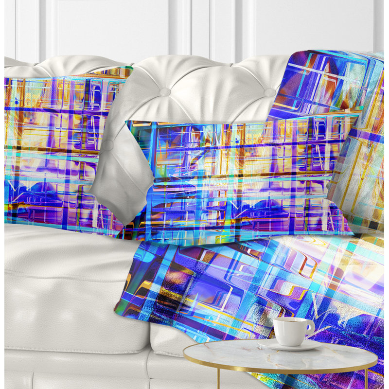  Coussin abstrait, Rectangulaire, 12 po x 20 po