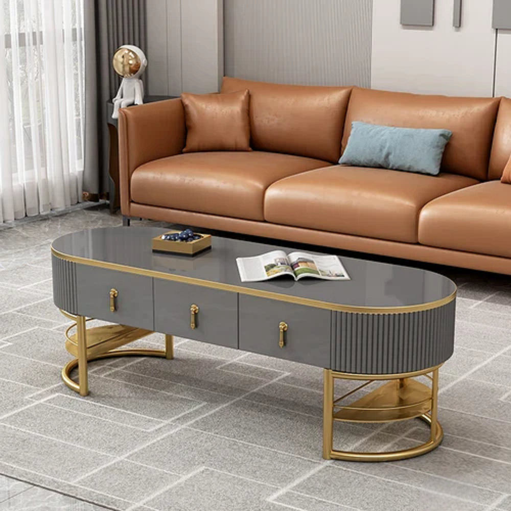 Everly Quinn Luxury Book Coffee Tables Living Room Nordic Glam Console